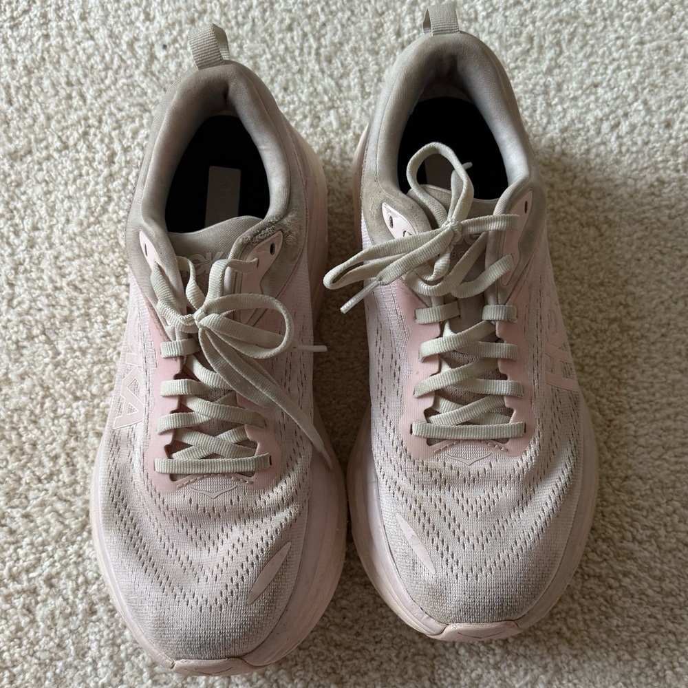 Hoka Women's Blush and Beige Athletic Shoes - Picture 5 of 7
